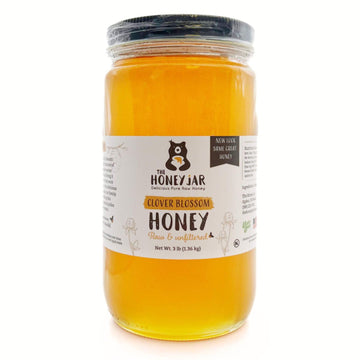 The Honey Jar Raw Clover Honey - Unfiltered And Unpasteurized Honey - Pure Honey Sourced From Family-Owned Farms In The Usa - 2