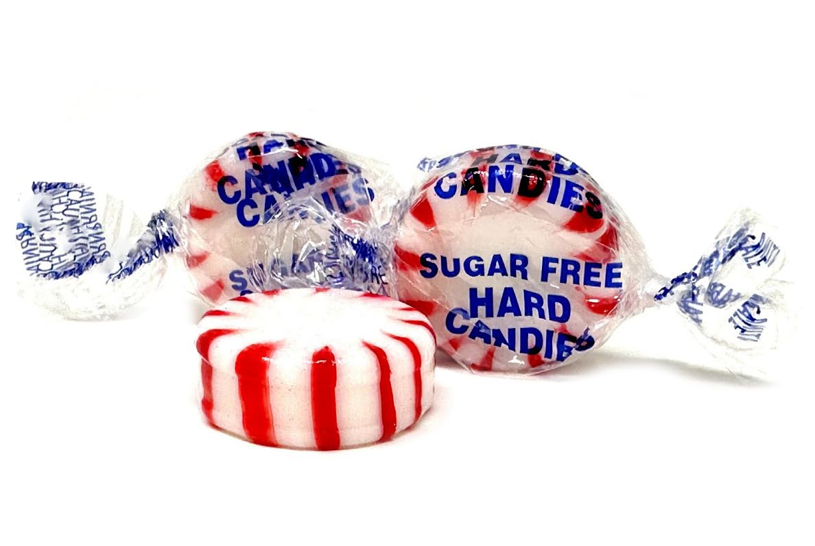 Sweetgourmet Sugar-Free Peppermint Wrapped Hard Candy | 3 Pounds
