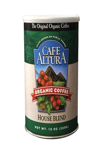 Café Altura, Ground Organic Coffee, Fair Trade Classic Roast, 12 Oz