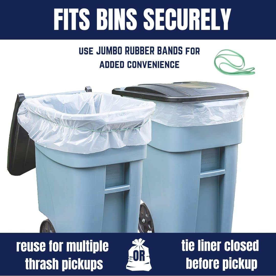 Plasticplace 65 Gallon Trash Bags
