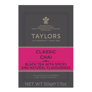 Taylors Of Harrogate Classic Chai Tea, 20 Teabags (Pack Of 1)
