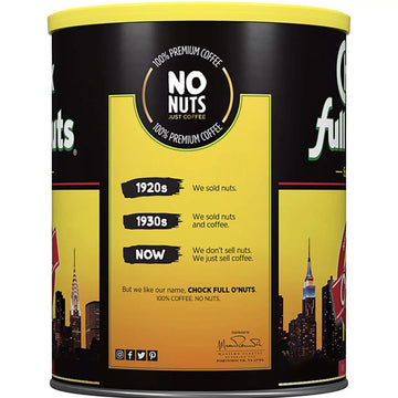 Chocks Full O'Nuts Heavenly Ground Coffee, Original Blend, 42 Oz.