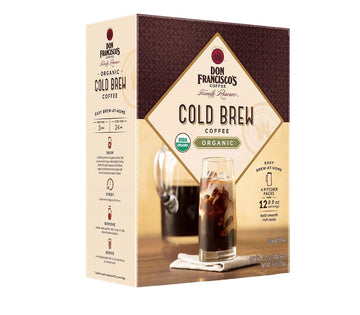 Don Francisco'S Organic Cold Brew Coffee, 4 Pitcher Packs (Makes 2 Pitchers)