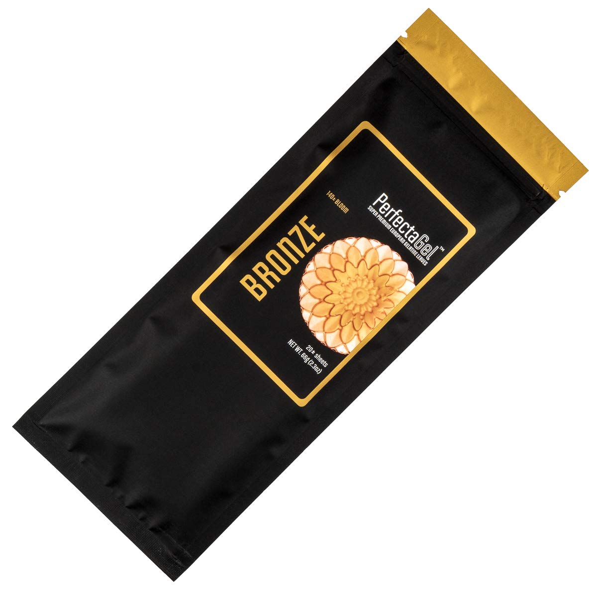 Perfectagel Bronze Gelatin Sheets (140 Bloom) - 100 Sheets