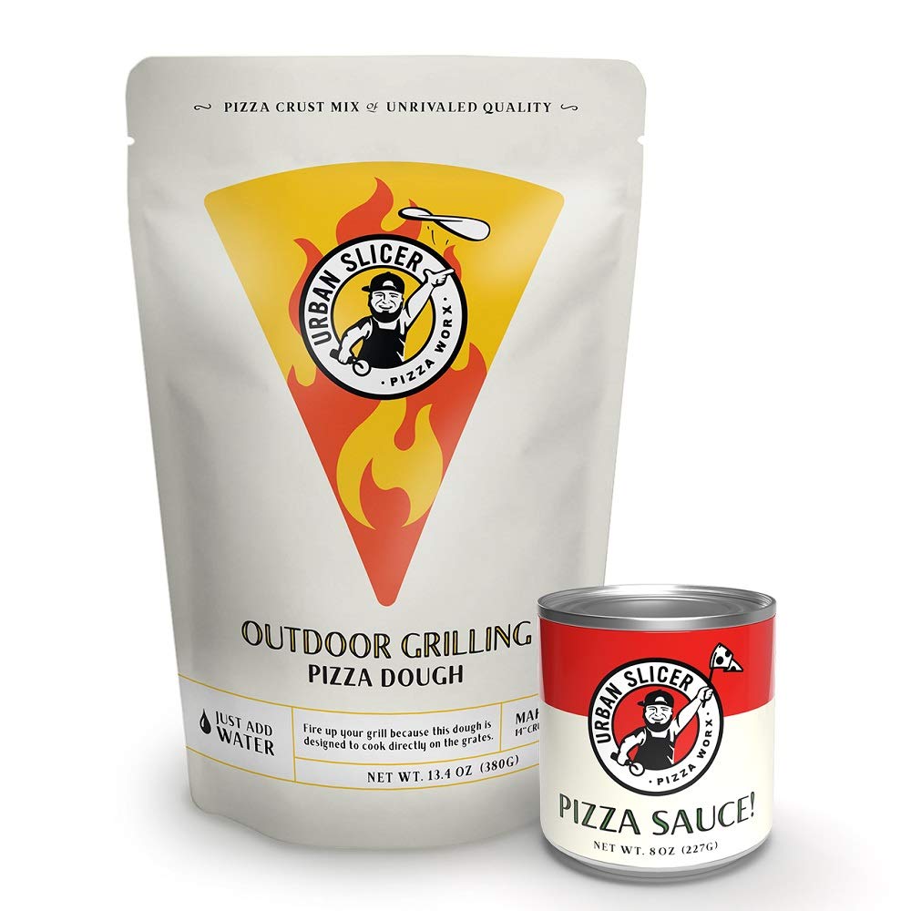 Urban Slicer Pizza Kit - Outdoor Grilling Style Crust & Pizza Sauce - 1 Bag