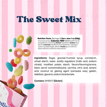 Sweet Swedish Candy Mix Sweet Gummy Candy Bubs - Chewy and Foamy - Hand Packed in Sweden - Swedish Candy Chef - .5LB