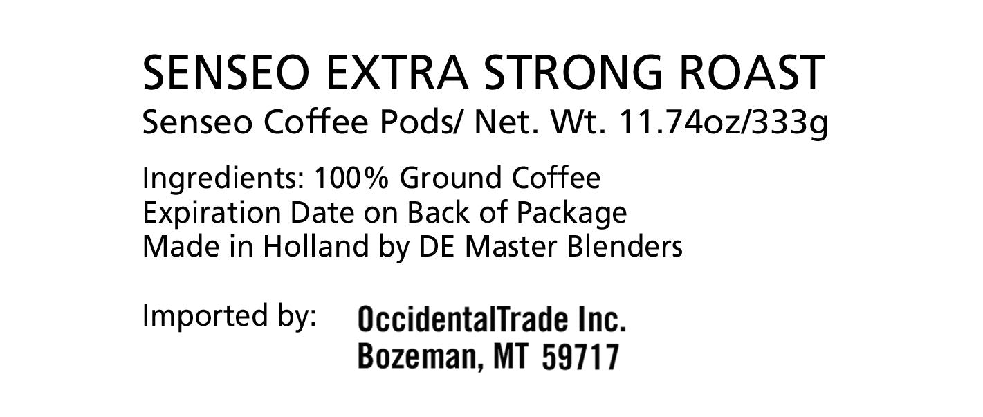 Senseo Extra Strong Coffee Pods - 144 Count (3 Packs) - Dark Roast with Intense & Bold Flavor and Rich Crema - Single-Serve Coffee Pads Compatible with Senseo & PeleCom Machines