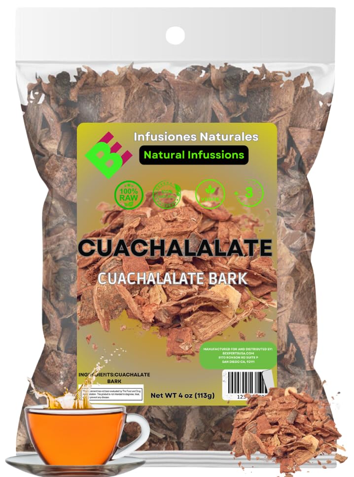B-Experts Cuachalalate Herbal Tea 4 oz-113g. Mexican Cuachalala, Cuachalalate Herbal Tea Wildcrafted (Juliana Adstringens) | 100