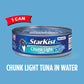 StarKist Chunk Light Tuna in Water, 5 oz (1 Pack) Canned Tuna Fish, Wild Caught, Gluten Free, Ready to Eat, Perfect for Salads,
