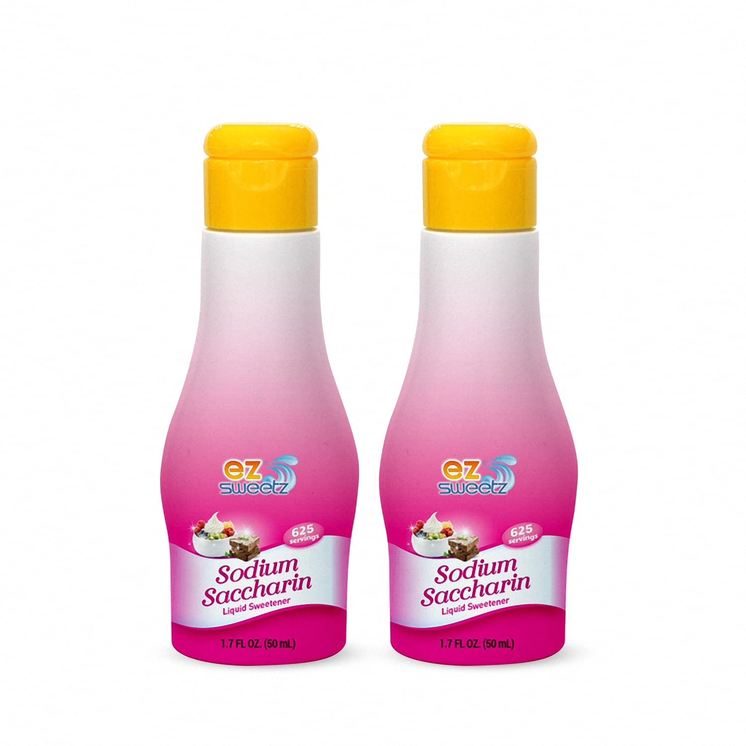 Sodium Saccharin (1.7oz - Liquid Sweetener 625 Servings/Bottle) | 2Pack)