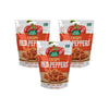 Fresh Gourmet Crispy Red Peppers Crunchy Snack And Salad Topper 3.5 Ounce (Pack Of 3)