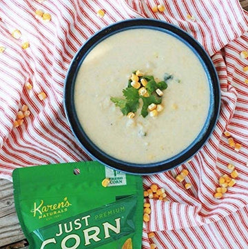 Karen'S Naturals Just Corn, 4 Ounce Pouch, All Natural Freeze Dried Vegetables, Keto, Vegan, Gluten Free, Healthy Dried Veggie S
