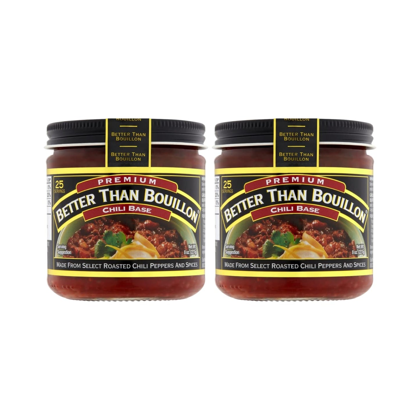 Better Than Bouillon Chili Base, Blendable Flavor, 8-Ounce Jar, Pack of 2