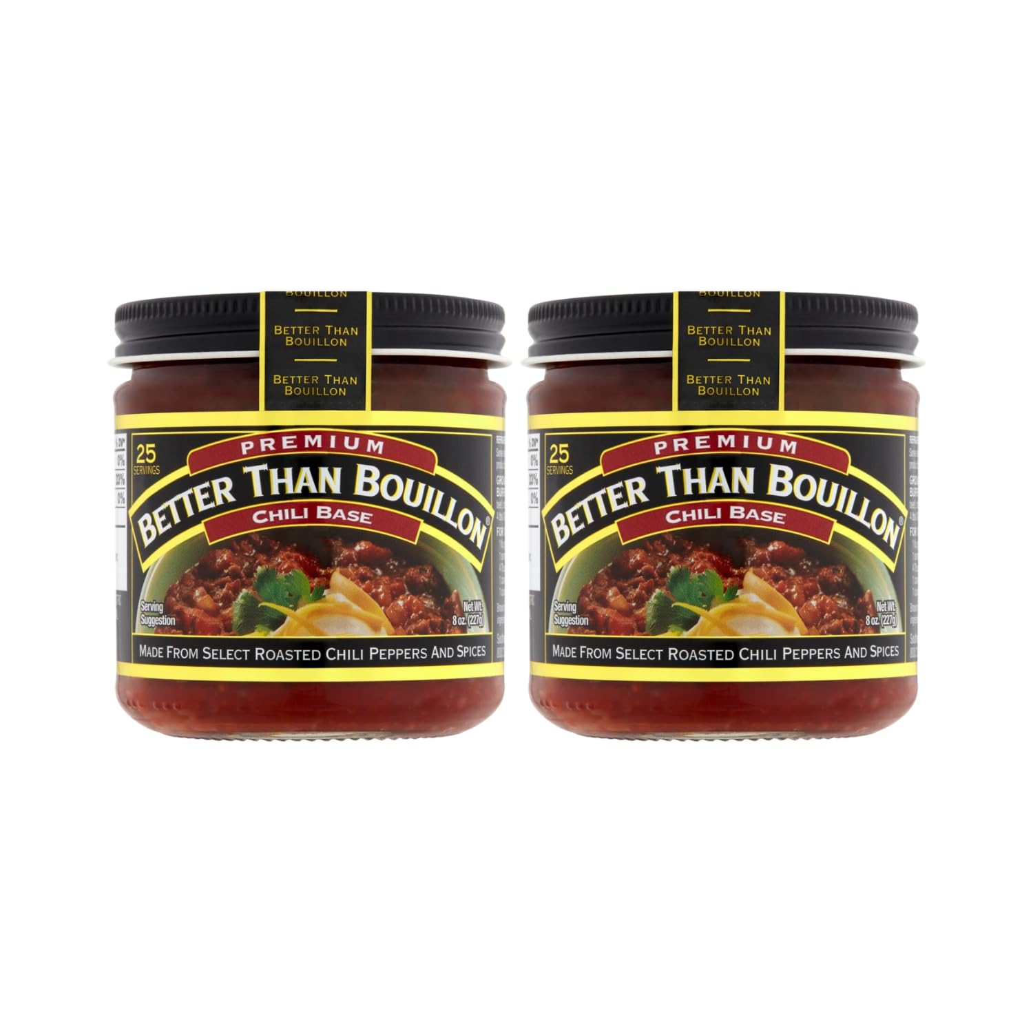 Better Than Bouillon Chili Base, Blendable Flavor, 8-Ounce Jar, Pack of 2
