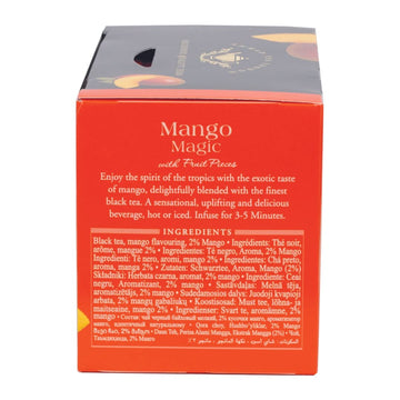 Ahmad Tea Mango Magic Black Tea, 20-Count Boxes, Pack of 6, Model 698