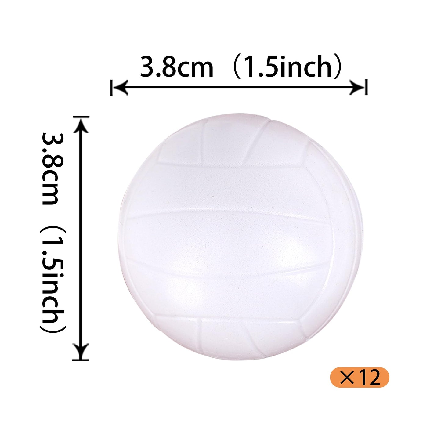 12 Pcs Volleyball Cupcake Toppers 3D Foam Mini Volleyball Cupcake Topper Picks Volleyball Players Cake Toppers For Sport Theme B