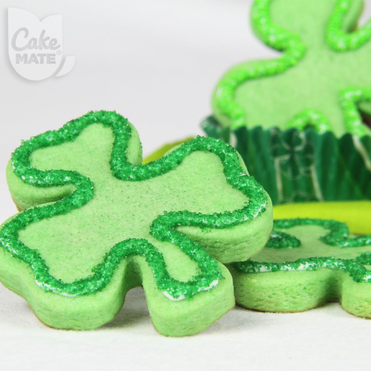 Cake Mate Green Crystal Sprinkles Decors - Edible Green Crystal Sugar Sprinkles For Cupcakes, Cakes, Cookies & Desserts - Perfec