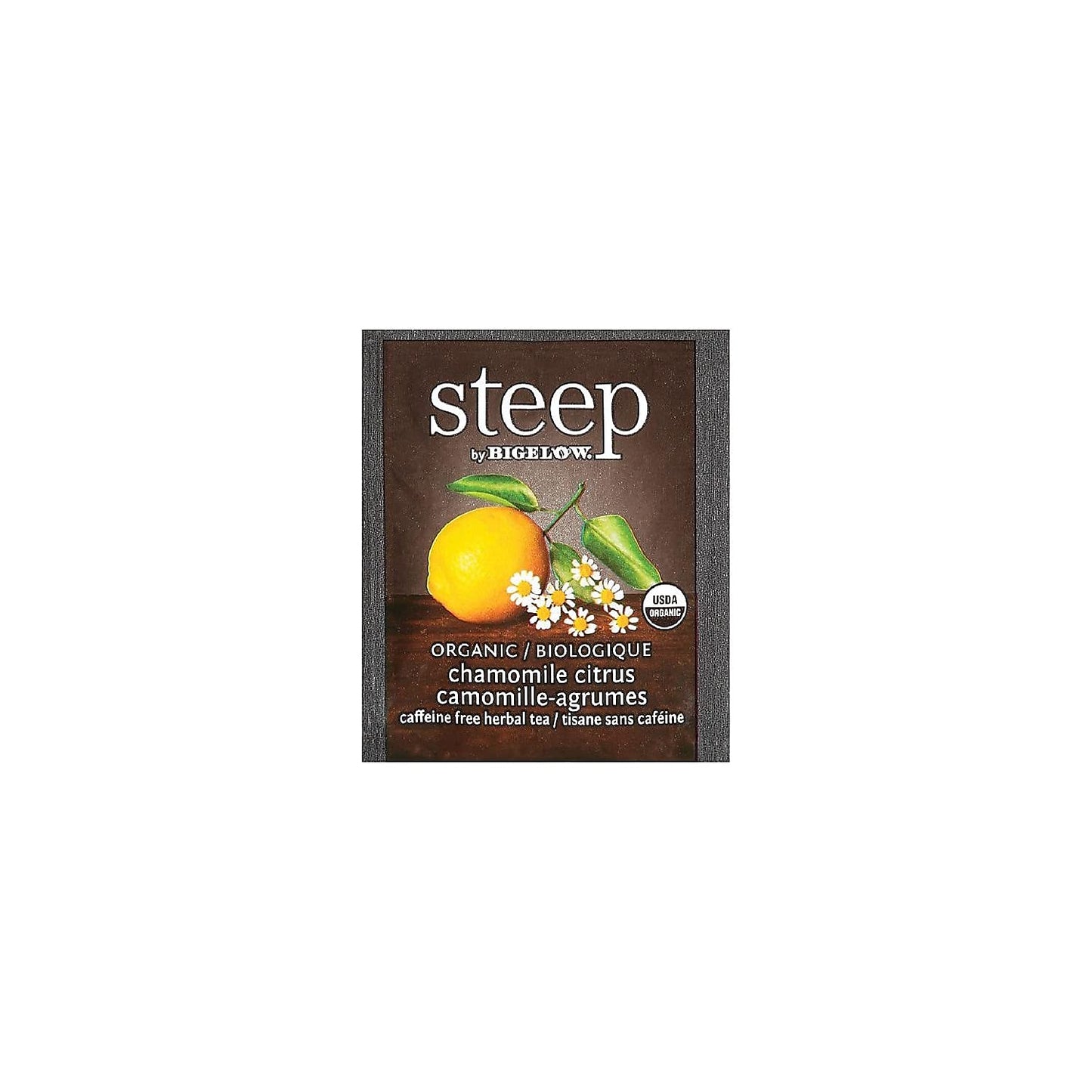 Bigelow Tea Organic Chamomile Citrus Herbal Tea, 20 Count Box, Gluten-Free, Kosher, Foil-Wrapped Bags