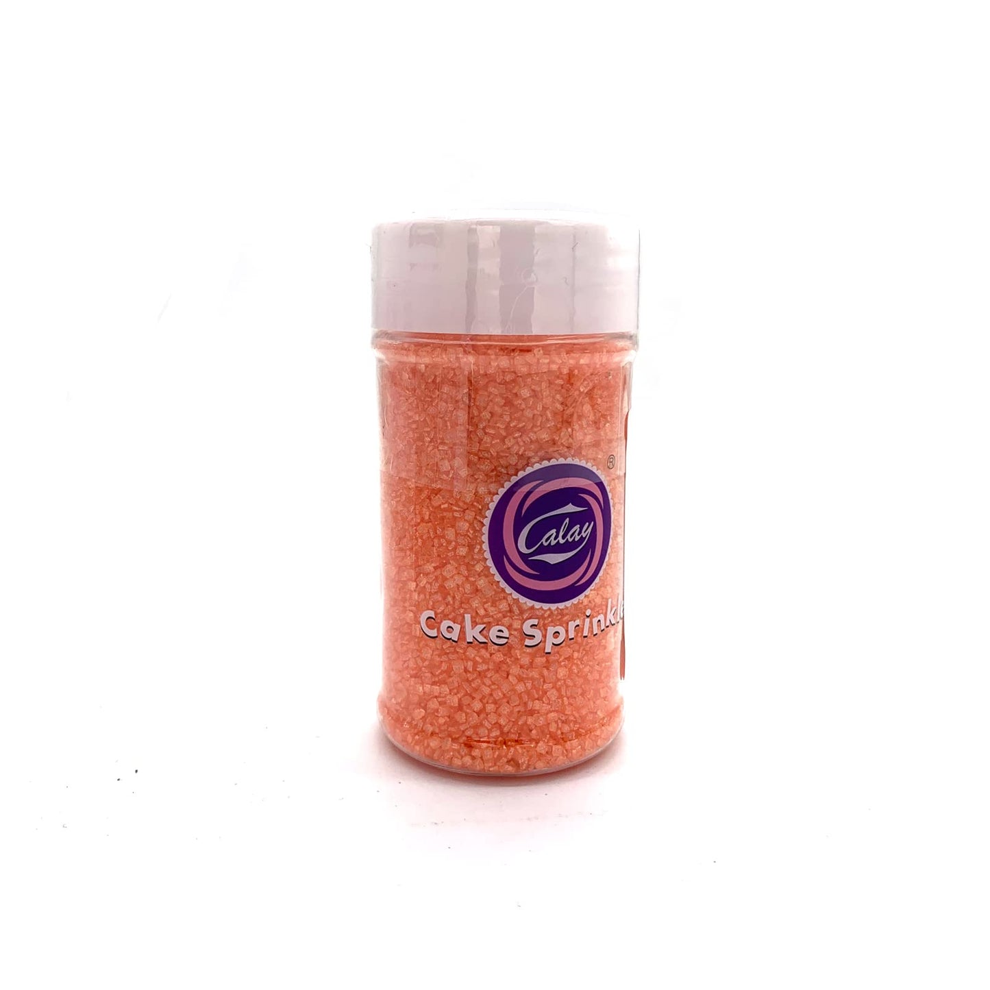 Edible Orange Sanding Sugar Sprinkles Cupcake Cake Toppers, Celebrations Candy Pearls Shaker Jar Wedding Party Cake Dessert Food