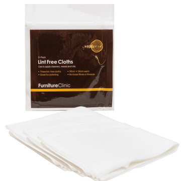 Furniture Clinic Lint Free Cotton Cloths  Eco-Friendly And Reusable Multi-Purpose Application Rags  For Furniture, Home, And Off