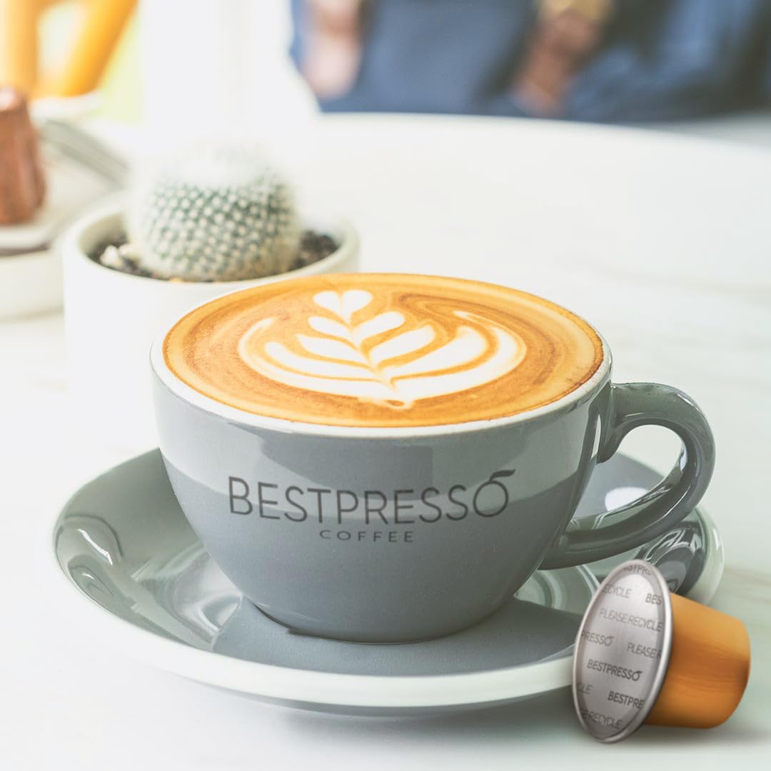 Bestpresso Coffee Pods for Nespresso Original Machine - Espresso Lungo Blend, 120 Count, Certified Genuine, High Intensity