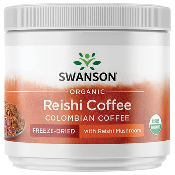 Swanson Certified Organic Ganoderma (Reishi) Coffee 3 Ounce (84 G) Jar