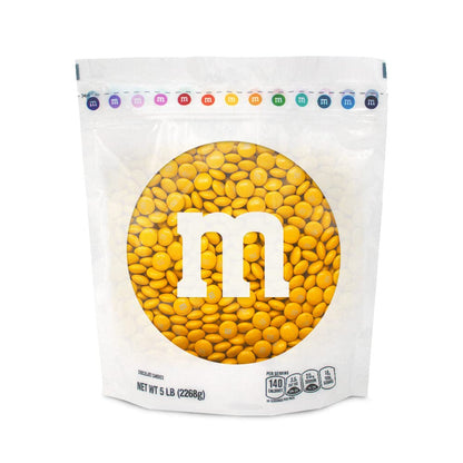 M&MS WORLD M&MS Yellow Milk Chocolate Candy - 5-Pound Chocolate Candy Bulk for Party Favors, Birthdays, Easter, Graduations, The