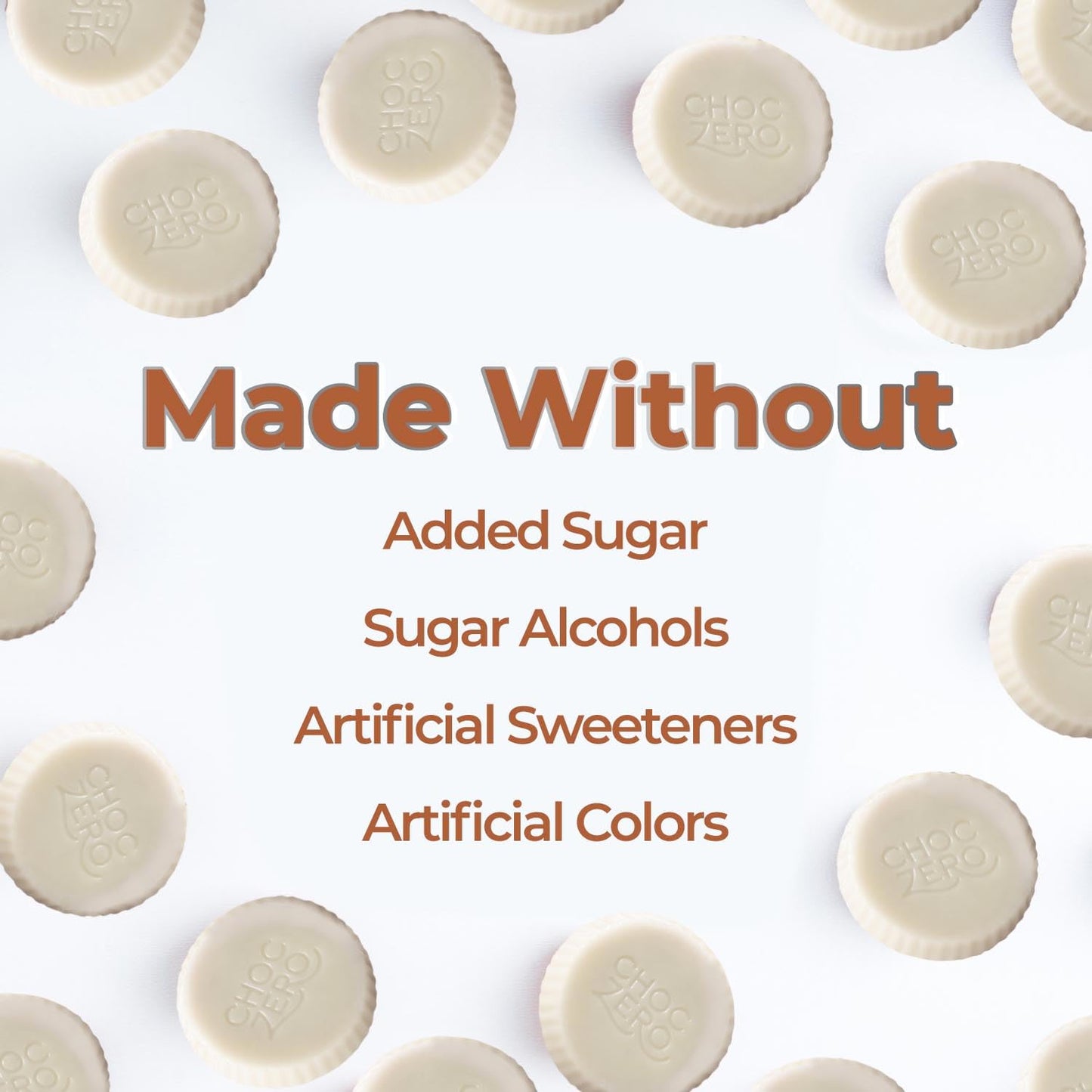 Choczero White Chocolate Peanut Butter Cups, No Added Sugar, Gluten Free, Low Carb Candy, 4 Ounce (Pack Of 4), 32 Cups Total
