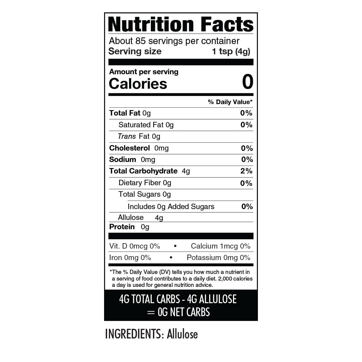 Wholesome Yum Allulose Sweetener - Natural Granulated Sugar Substitute - Keto, Non Gmo, Zero Carb, Zero Calorie, Sugar Free, No Aftertaste, Tummy Friendly - Granular Sugar Replacement (12 Oz, 2 Pack)