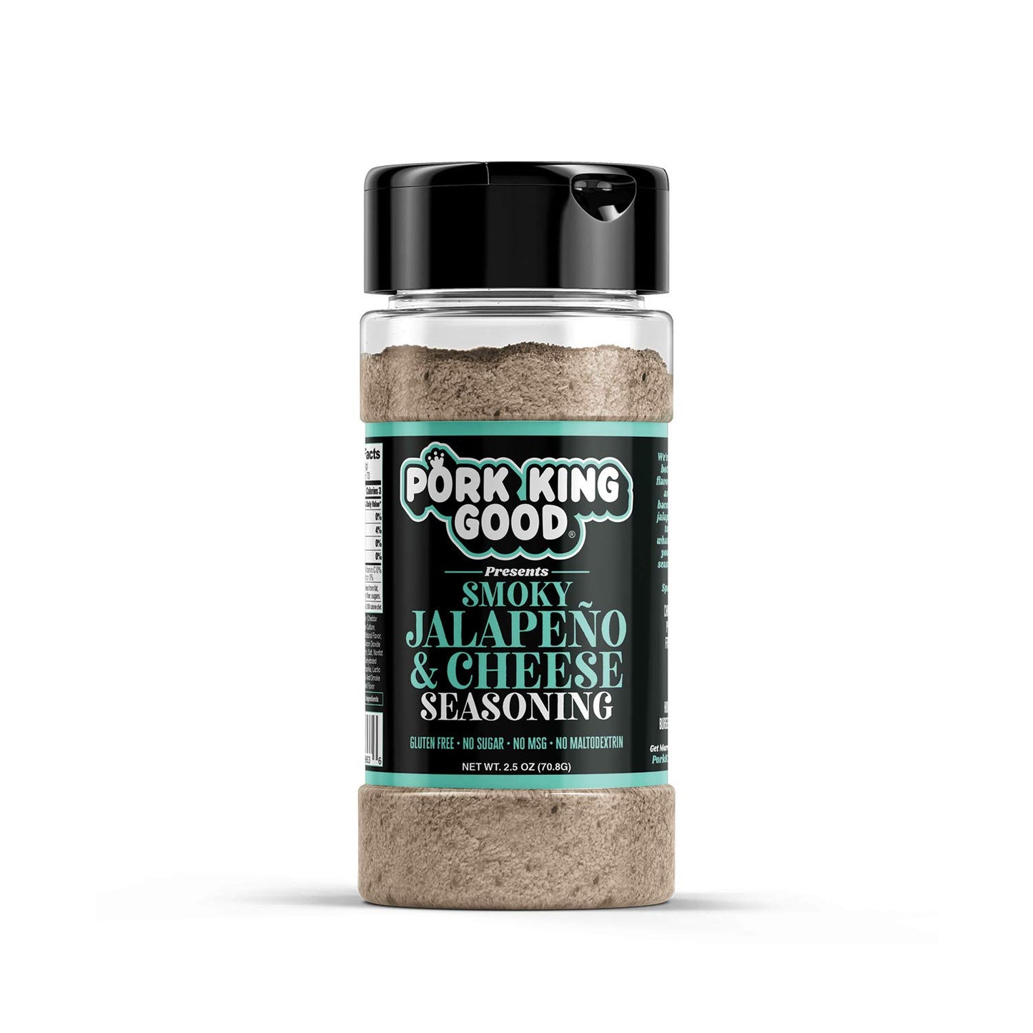 Pork King Good Seasoning - Smoky Jalapeo & Cheese - Great for Cooking and Popcorn Seasoning - Keto Friendly, Paleo, No MSG, Glut