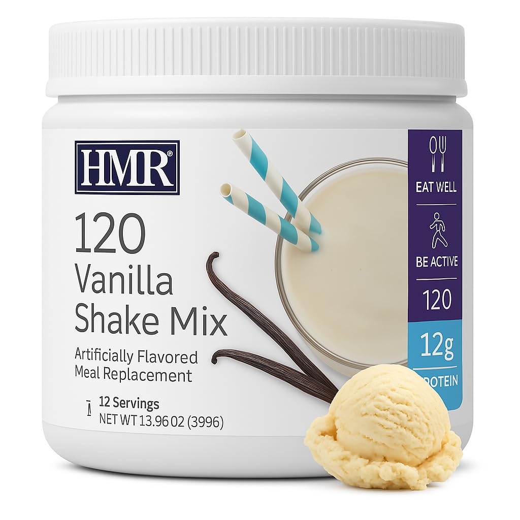 HMR 120 Classic Shake Meal Replacement Powder | Vanilla Shake Mix to Support Healthy Weight Loss | 12g of Protein | Nutritional