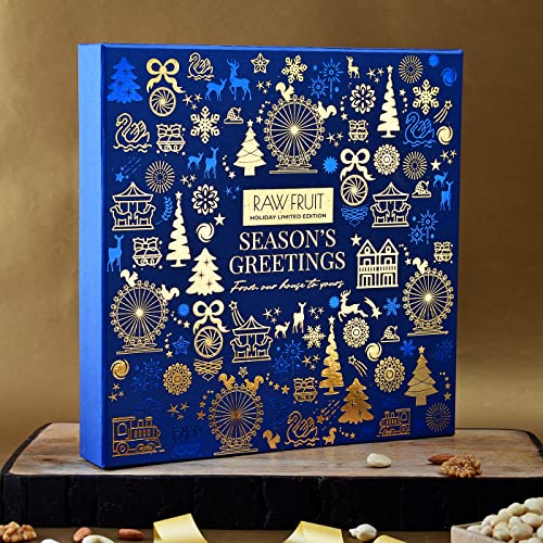 Hyperfoods New Year Gift Christmas Gifts Christmas Items Christmas Gift Hampers Dry Fruits Gift Pack Blue L10 Jumbo Nuts And Dry