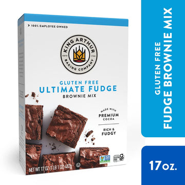 King Arthur Gluten Free Fudge Brownie Mix: Rich, Chocolatey Dessert for Celiac and Non-GMO Diets - Certified Kosher Baking Mix,