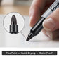 Lazgol Permanent Markers Bulk, 32 Pack Black Permanent Marker Set, Fine Tip, Waterproof Markers, Premium Smear Proof Pens, Water