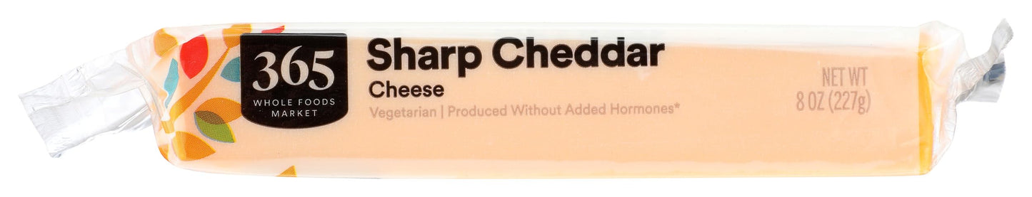 365 Everyday Value, Sharp Cheddar Bar, 8 oz