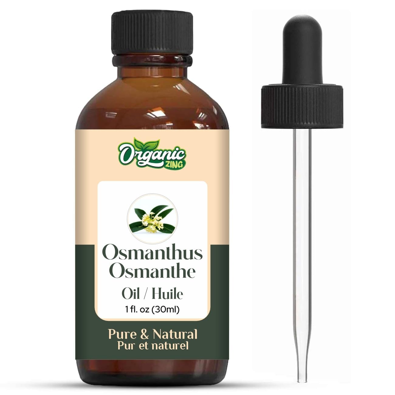 Organic Zing Osmanthus Essential Oil - Pure Steam Distilled for Aroma & Skincare - 30ml/1.01fl oz