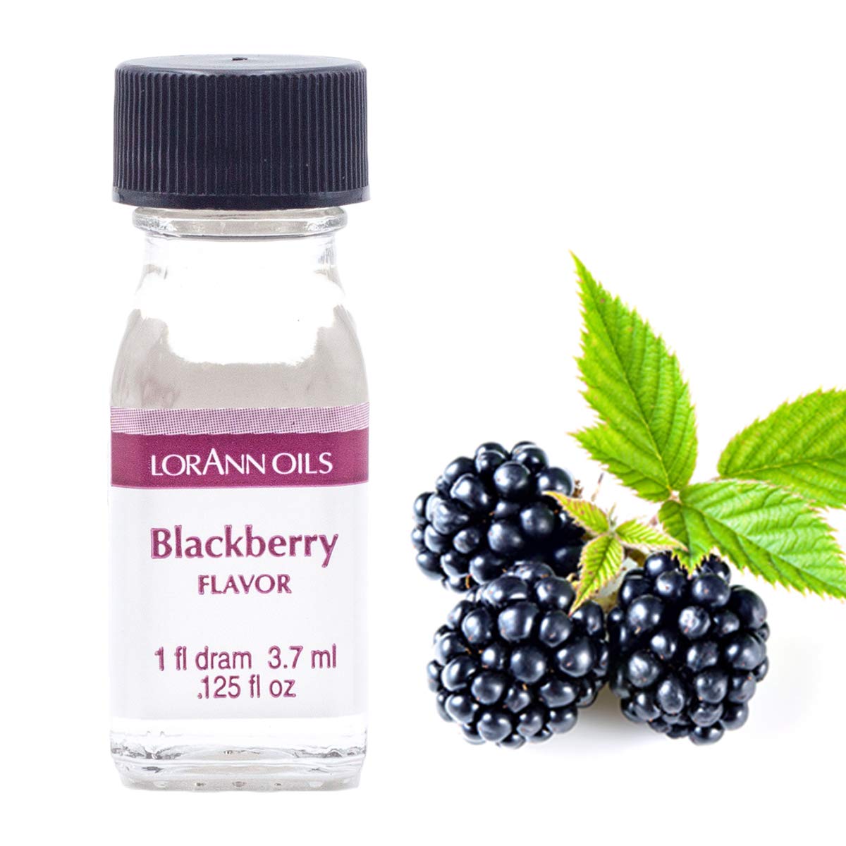 Lorann Blackberry Ss Flavor, 1 Dram Bottle (.0125 Fl Oz - 3.7Ml - 1 Teaspoon)