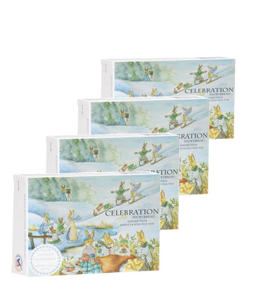 Allens Scottish Shortbread Celebration Flavor Apricot/Cinnamon 3.25 oz Pack of 4