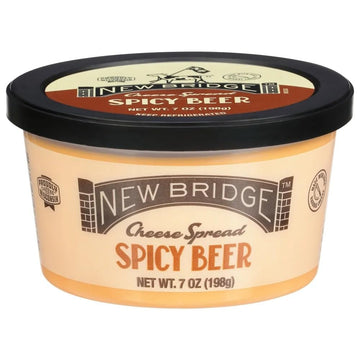 New Bridge Cheese Spread, Spicy Beer Flavor, 7 oz, 12 Pack