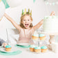 Donoter 48 Pieces Silver Glitter Princess Crown Cupcake Toppers Picks For Birthday Baby Shower Party Cake Decorations