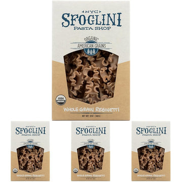 Sfoglini Whole Grain Blend Reginetti, 12 Oz (Pack of 4)