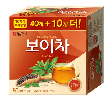 Damtuh Premium Puer Tea Bags 50 Count (Pack Of 1)