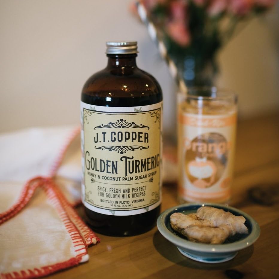 Jt Copper, Golden Turmeric Syrup, 16Oz Bottle