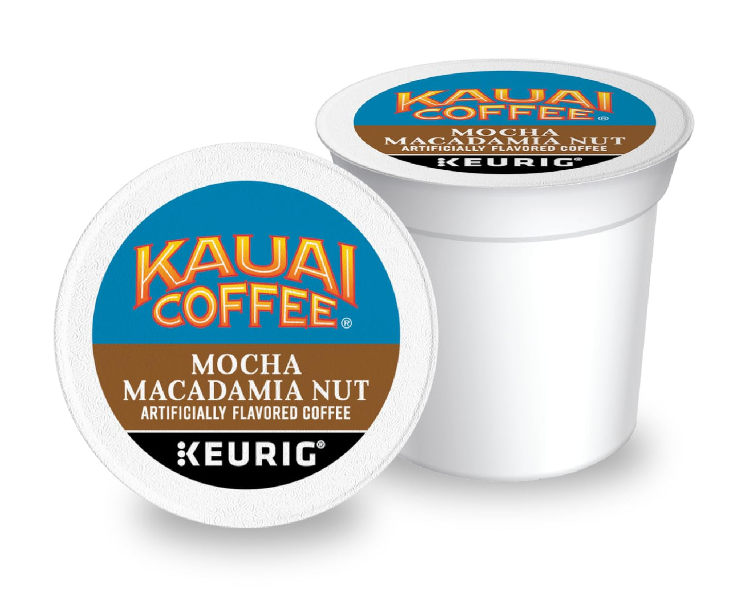 Kauai Coffee K-Cup Pods for Keurig - Medium Roast Arabica, Mocha Macadamia Nut, 48 Count
