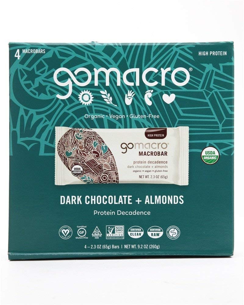 OG2 GOMACRO DK CHOC ALMD ( 7 X 4 PACK )
