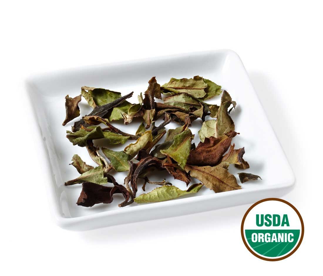Golden Moon Tea Organic White Peony Loose Leaf Tea - Non-GMO - 3 Ounces (27 Servings)