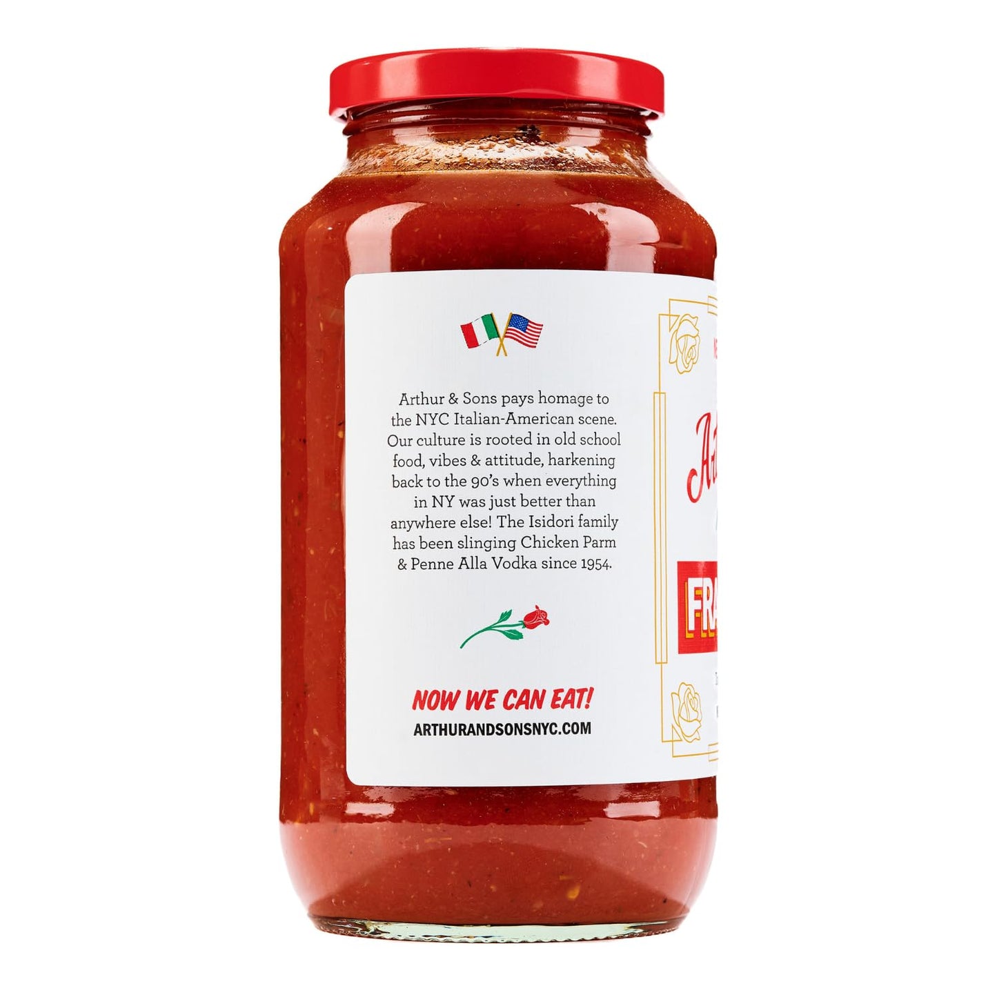 Arthur & Sons Fra Diavolo Sauce - Authentic Spicy Italian Recipe, All-Natural, Gluten-Free - 2 Pack (48oz)