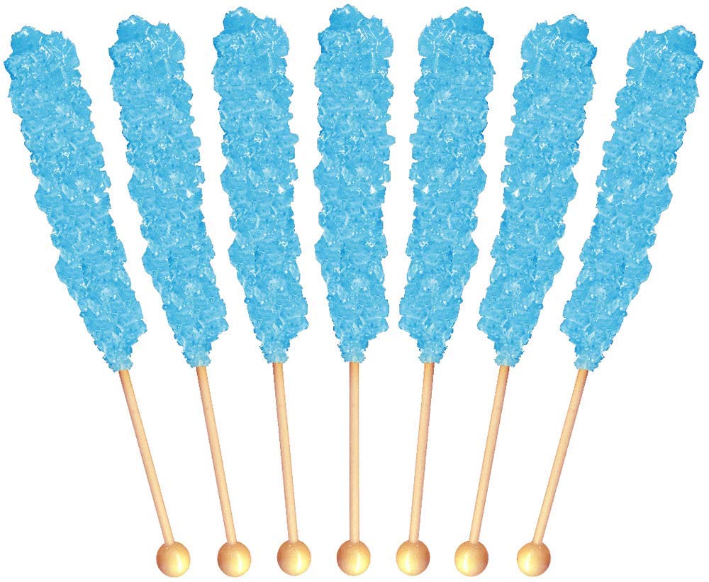 Buffalo Bills It’S A Boy Light Blue Rock Candy On A Stick (12-Ct Cup Wrapped Rock Candy Sticks)
