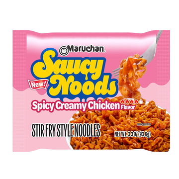 Maruchan Ramen Spicy Creamy Chicken Noodles, Stir Fry Style, 20 Count