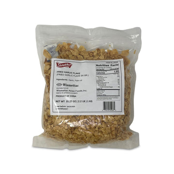 Shirakiku Fried Garlic Flakes | Japanese Garlic and Palm Oil | Prefect For Authentic Asian Traditional Soups, Stir-Fries, Noodle